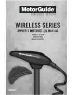 MotorGuide Wireless Series Owner'S Instruction Manual preview