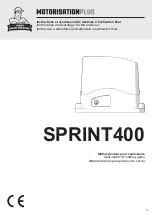 Предварительный просмотр 53 страницы Motorisation+ SPRINT400 Instructions And Warnings For Installation And Use