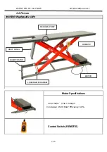 Предварительный просмотр 16 страницы MOTORLIJN Moto-Lift ML500 Manual