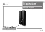 Motorline professional CHAINLIFT User& Installer'S Manual preview