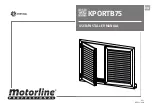 Motorline professional KPORTB75 User& Installer'S Manual preview