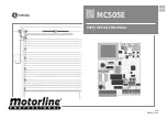 Предварительный просмотр 1 страницы Motorline professional MC50SE User& Installer'S Manual