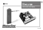 Motorline professional MC61BR Installer And User Manual предпросмотр