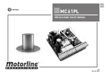 Предварительный просмотр 1 страницы Motorline professional MC61PL Installer And User Manual