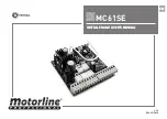 Motorline professional MC61SE Installer And User Manual предпросмотр