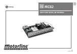 Предварительный просмотр 1 страницы Motorline professional MC62 User'S And Installer'S Manual