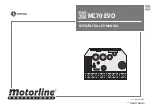 Motorline professional MC70 EVO User& Installer'S Manual preview