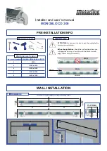 Motorline professional MONOBLOCO 300 Installer And User Manual preview
