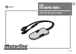 Motorline professional MPX-WIFI User'S And Installer'S Manual предпросмотр