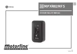 Motorline professional MPXR82MFS User/Install Manual предпросмотр