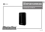 Motorline professional MPXR92MSWBE User& Installer'S Manual предпросмотр