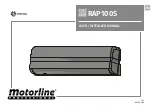 Motorline professional RAP100S User& Installer'S Manual preview