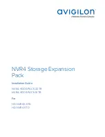 Motorola solutions avigilon NVR4 Series Installation Manual preview