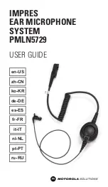 Motorola solutions Impres PMLN5729 User Manual preview