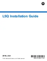 Preview for 1 page of Motorola solutions L5Q Installation Manual