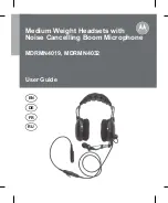 Preview for 1 page of Motorola solutions MDRMN4019 User Manual