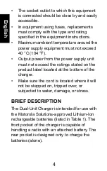 Preview for 6 page of Motorola solutions NNTN8234 User Manual