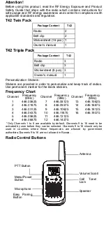 Preview for 2 page of Motorola solutions Talkabout T42 User Manual