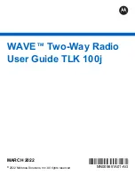 Preview for 1 page of Motorola solutions TLK 100j User Manual