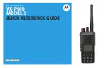 Motorola solutions VX-P Series Quick Reference Card preview