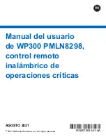 Preview for 35 page of Motorola solutions WP300 PMLN8298 User Manual