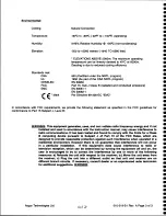 Preview for 4 page of Motorola 010-519-20 Manual Addendum