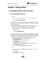 Preview for 13 page of Motorola 98741H - Mobile PhoneTools - PC User Manual
