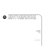 Motorola A1200 - AUTRE Motomanual preview