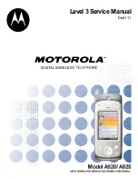 Preview for 1 page of Motorola A920 Service Manual