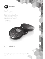 Предварительный просмотр 1 страницы Motorola AC1001C Manual