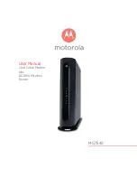 Предварительный просмотр 1 страницы Motorola AC1600 User Manual
