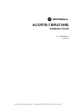 Preview for 2 page of Motorola ACC/RTB-735R2 Installation Manual