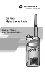 Motorola Alpha CB PRO User Manual preview