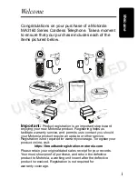 Preview for 3 page of Motorola ANALOG CORDLESS PHONE SYSTEM-MA3163 User Manual