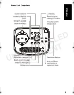 Preview for 5 page of Motorola ANALOG CORDLESS PHONE SYSTEM-MA3163 User Manual