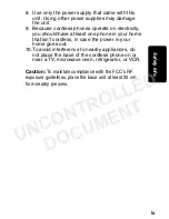 Preview for 11 page of Motorola ANALOG CORDLESS PHONE SYSTEM-MA3163 User Manual