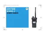 Preview for 1 page of Motorola APX 1000 MODEL 3 User Manual