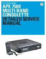 Motorola APX 7500 Detailed Service Manual предпросмотр