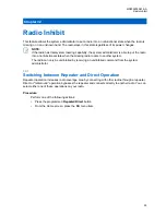 Preview for 99 page of Motorola APX N50 User Manual