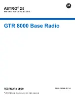 Motorola ASTRO 25 GTR 8000 Manual preview