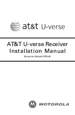 Preview for 1 page of Motorola at&t U-verse VIP2500 Series Installation Manual