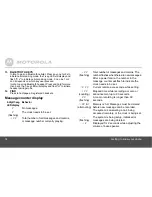 Preview for 14 page of Motorola B801 User Manual