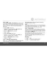 Preview for 27 page of Motorola B801 User Manual