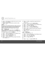 Preview for 38 page of Motorola B801 User Manual