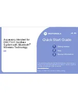 Motorola B802 - Premium 2 Handset Dect 6.0 Cordless Phone System Quick Start Manual preview