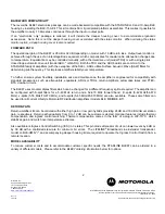 Preview for 2 page of Motorola BLE87 Specifications