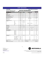 Preview for 3 page of Motorola BLE87 Specifications