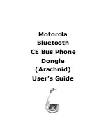 Preview for 1 page of Motorola Bluetooth CE Bus PhoneDongle User Manual