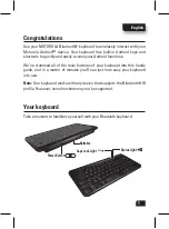 Preview for 4 page of Motorola BLUETOOTH KEYBOARD Manual