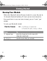 Предварительный просмотр 8 страницы Motorola Bluetooth Module User Manual